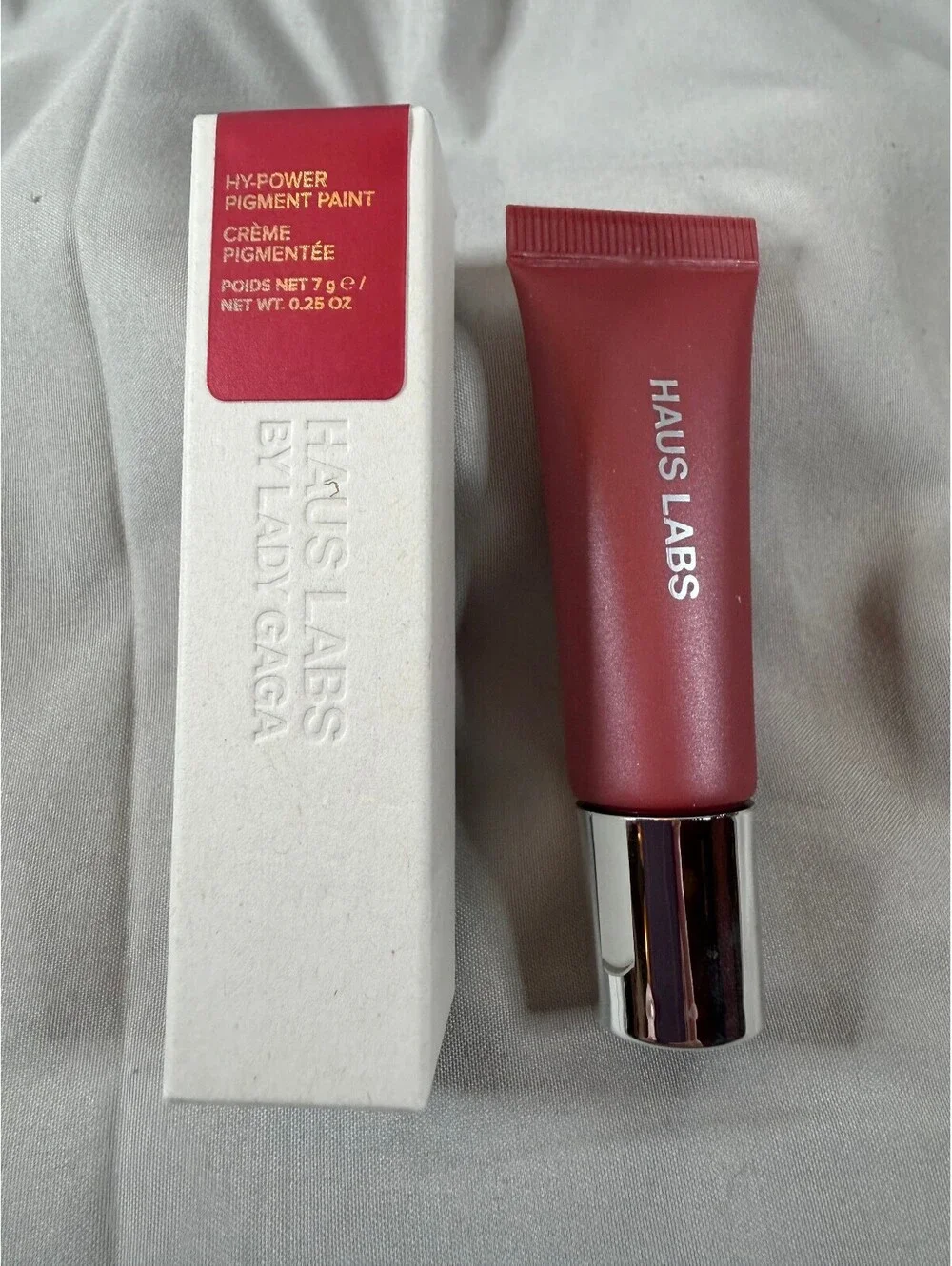 Haus Labs Hy-Power Pigment Paint Cream in Burgundy Shimmer